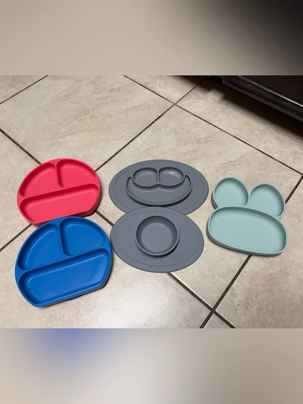 Kids Silicone Sectioned Plate - EZPZ, bumpkins